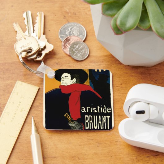 ヴィンテージアールヌーボーアンバサデュール、トゥールーズ・ロートレック キーホルダー (デスク)