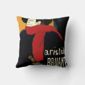 ヴィンテージアールヌーボーアンバサデュール、トゥールーズ・ロートレック クッション (裏面)