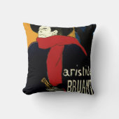 ヴィンテージアールヌーボーアンバサデュール、トゥールーズ・ロートレック クッション (正面)