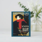 ヴィンテージアールヌーボーアンバサデュール、トゥールーズ・ロートレック ポストカード (スタンド正面)