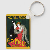 ヴィンテージアールヌーボーイタリアンファッションラブロマンス キーホルダー (裏面)