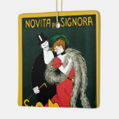 ヴィンテージアールヌーボーイタリアンファッションラブロマンス セラミックオーナメント (左)