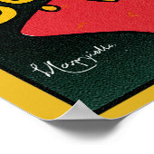 ヴィンテージアールヌーボーイタリアンファッションラブロマンス ポスター (角)