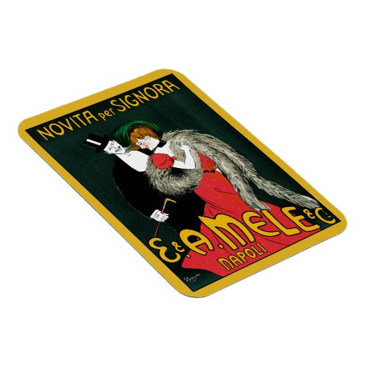 ヴィンテージアールヌーボーイタリアンファッションラブロマンス マグネット (右側)