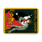 ヴィンテージアールヌーボーイタリアンファッションラブロマンス マグネット (横)