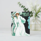 ヴィンテージアールヌーボーイタリアン、ファッションファンシー、女性 (スタンド正面)