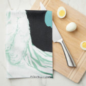 ヴィンテージアールヌーボーイタリアン、ファッションファンシー、女性 キッチンタオル (四つ折り)