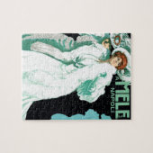 ヴィンテージアールヌーボーイタリアン、ファッションファンシー、女性 ジグソーパズル (横)