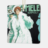 ヴィンテージアールヌーボーイタリアン、ファッションファンシー、女性 セラミックオーナメント (左)