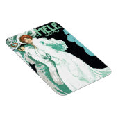 ヴィンテージアールヌーボーイタリアン、ファッションファンシー、女性 マグネット (右側)