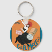 ヴィンテージアールヌーボーイタリアン、女性ファッション キーホルダー (正面)