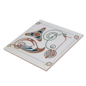 ヴィンテージアールヌーボーイラストレーションバイアルフォンスミュシャ タイル (側面)