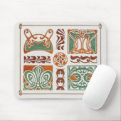 ヴィンテージアールヌーボーイラストレーションバイミュシャ マウスパッド (マウス)