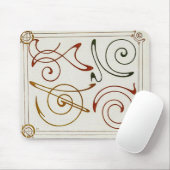 ヴィンテージアールヌーボーイラストレーションバイミュシャ マウスパッド (マウス)