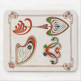 ヴィンテージアールヌーボーイラストレーションバイミュシャ マウスパッド