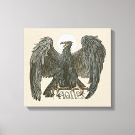 ヴィンテージアールヌーボーイーグル キャンバスプリント