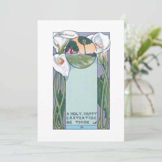 ヴィンテージアールヌーボーイースターカラーリリー シーズンカード (スタンド正面)