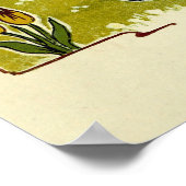 ヴィンテージアールヌーボーウィメンズバイウォルタークレーン ポスター (角)