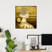 ヴィンテージアールヌーボーウィメンバイポールベルトン ポスター (ホームオフィス)