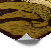 ヴィンテージアールヌーボーウィメンバイポールベルトン ポスター (角)