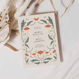 ヴィンテージアールヌーボーウェディング日付カードを保存 セーブザデート