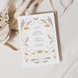 ヴィンテージアールヌーボーウェディング日付カードを保存 セーブザデート