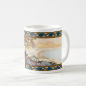 ヴィンテージアールヌーボーウーマンバイアルフォンスミュシャ コーヒーマグカップ (正面右)