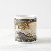 ヴィンテージアールヌーボーウーマンバイアルフォンスミュシャ コーヒーマグカップ (中央)