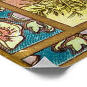 ヴィンテージアールヌーボーウーマンバイアルフォンスミュシャ ポスター (角)