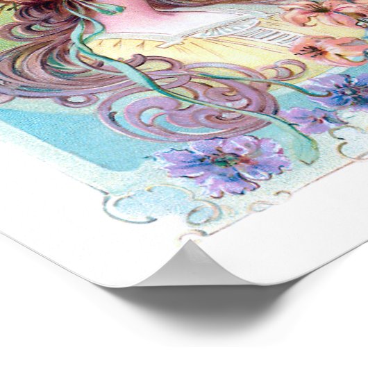 ヴィンテージアールヌーボーエキゾチック ポスター (角)