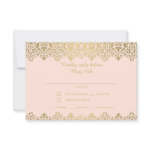 ヴィンテージアールヌーボーエレガント赤面ピンクアンド金ゴールド