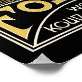 ヴィンテージアールヌーボーオランダチョコレートアド ポスター (角)