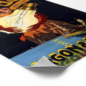 ヴィンテージアールヌーボーオランダ電球 ポスター (角)