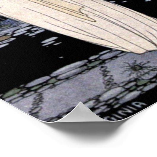 ヴィンテージアールヌーボーオールドフランスの・フェアリー・テイルズ ポスター (角)