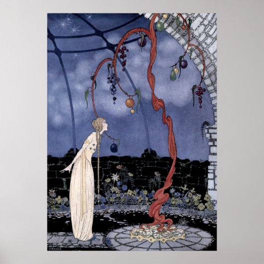 ヴィンテージアールヌーボーオールドフランスの・フェアリー・テイルズ ポスター (正面)