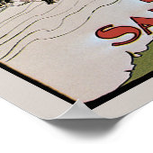 ヴィンテージアールヌーボーカバー、軸受タンデム自転車 ポスター (角)