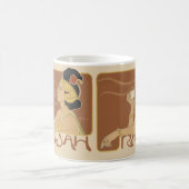 ヴィンテージアールヌーボーカフェラジャ、レディーウィズコーヒー コーヒーマグカップ (中央)