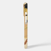 ヴィンテージアールヌーボーカフェラジャ、レディーウィズコーヒー Case-Mate iPhoneケース (裏面 / 左)