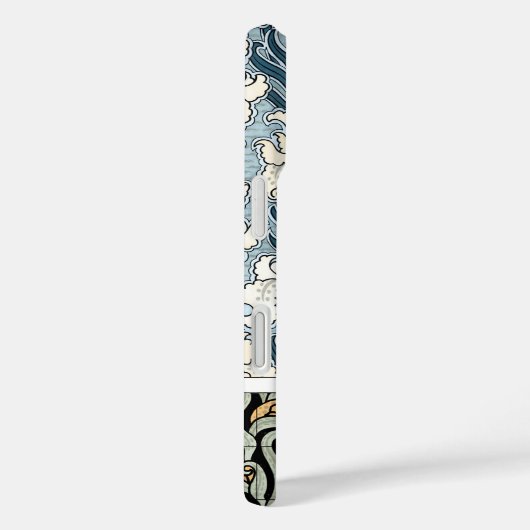 ヴィンテージアールヌーボーガーデンアイリスフラワー Case-Mate iPhoneケース (裏面 / 右)