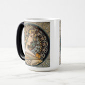 ヴィンテージアールヌーボーガールバイアルフォンスミュシャ モーフィングマグカップ (正面左)