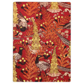 ヴィンテージアールヌーボーキジ、シダおよびタンポポ クリップボード (裏面)