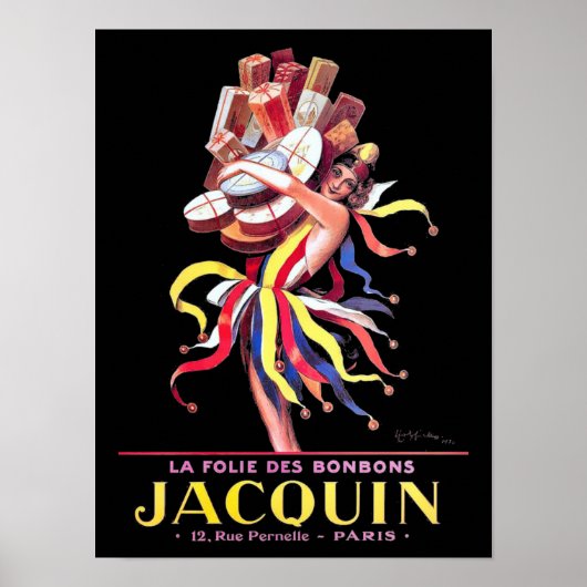 ヴィンテージアールヌーボーキャンディバイカプピエロ ポスター (正面)