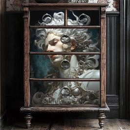 ヴィンテージアールヌーボーギリシャ神話的シルバー 薄葉紙