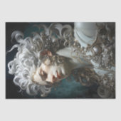 ヴィンテージアールヌーボーギリシャ神話的シルバー 薄葉紙 (正面)