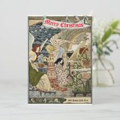 ヴィンテージアールヌーボークリスマス出生1893 シーズンカード (スタンド正面)