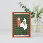 ヴィンテージアールヌーボークリスマス1895 シーズンポストカード (スタンド正面)