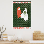 ヴィンテージアールヌーボークリスマス1895 ポスター (キッチン)