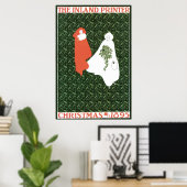 ヴィンテージアールヌーボークリスマス1895 ポスター (ホームオフィス)