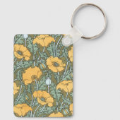 ヴィンテージアールヌーボーケシの花inガーデン キーホルダー (裏面)