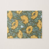 ヴィンテージアールヌーボーケシの花inガーデン ジグソーパズル (横)